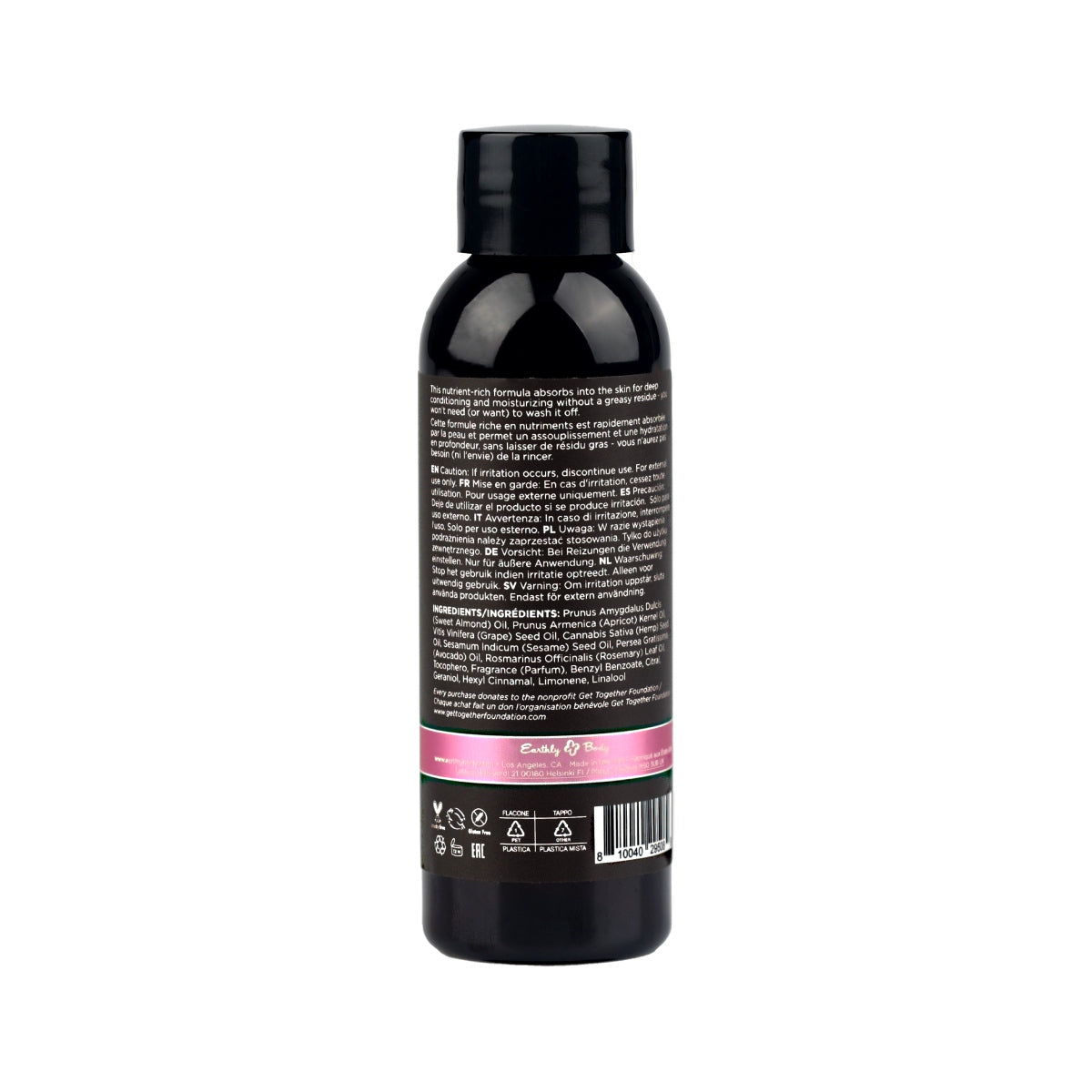 Hemp Seed Massage Oil (Zen Berry Rose Scent) image 3