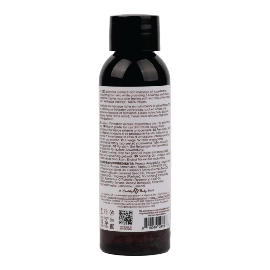 Hemp Seed CBD Relaxing Massage and Body Oil Isle of You image 1