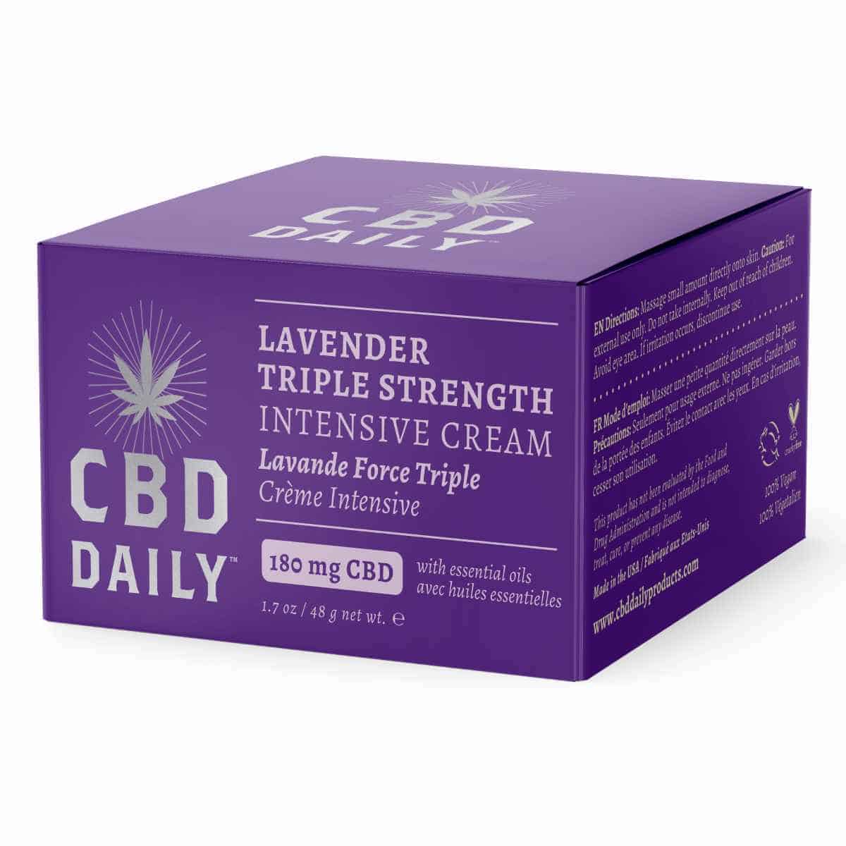 CBD Daily Intensive Cream Triple Strength Lavender image 4