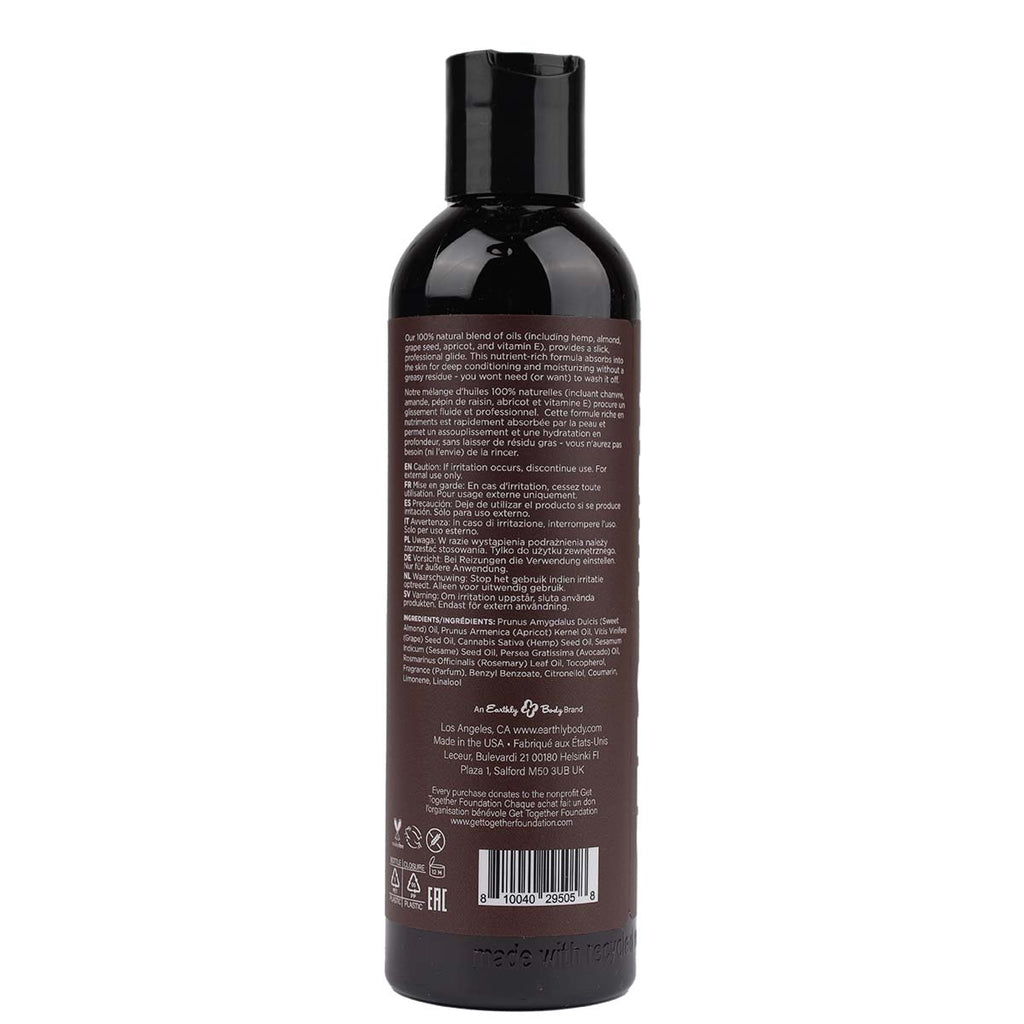 Hemp Seed Massage Oil (Kashmir Musk Scent) image 2