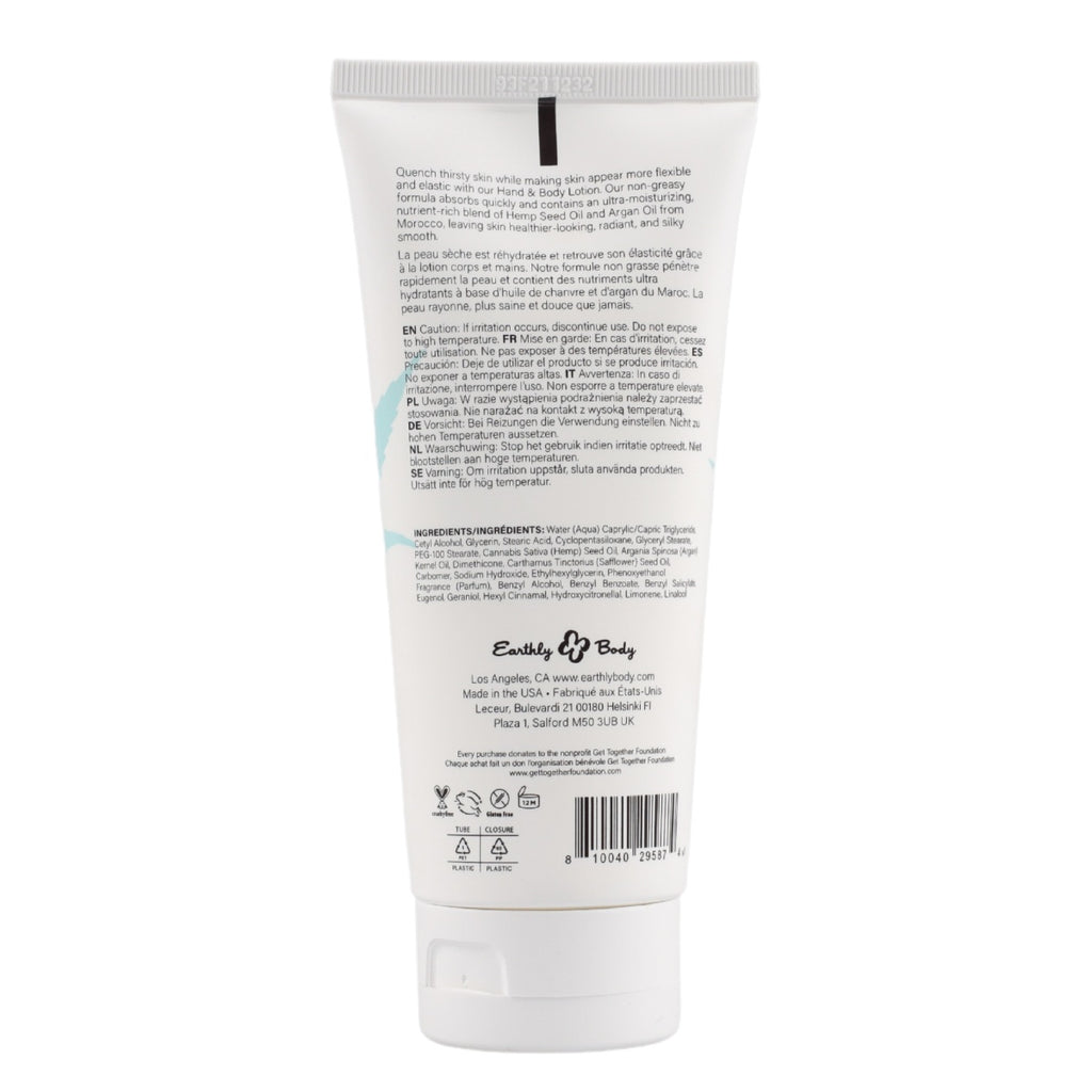Hemp Seed Hand & Body Lotion - Tropical Monoi Scent image 1