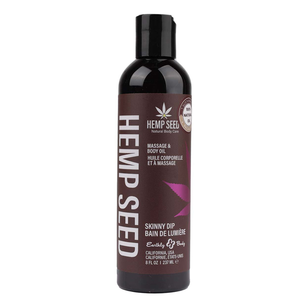Hemp Seed Massage Oil Skinny Dip Scent - 8 oz image