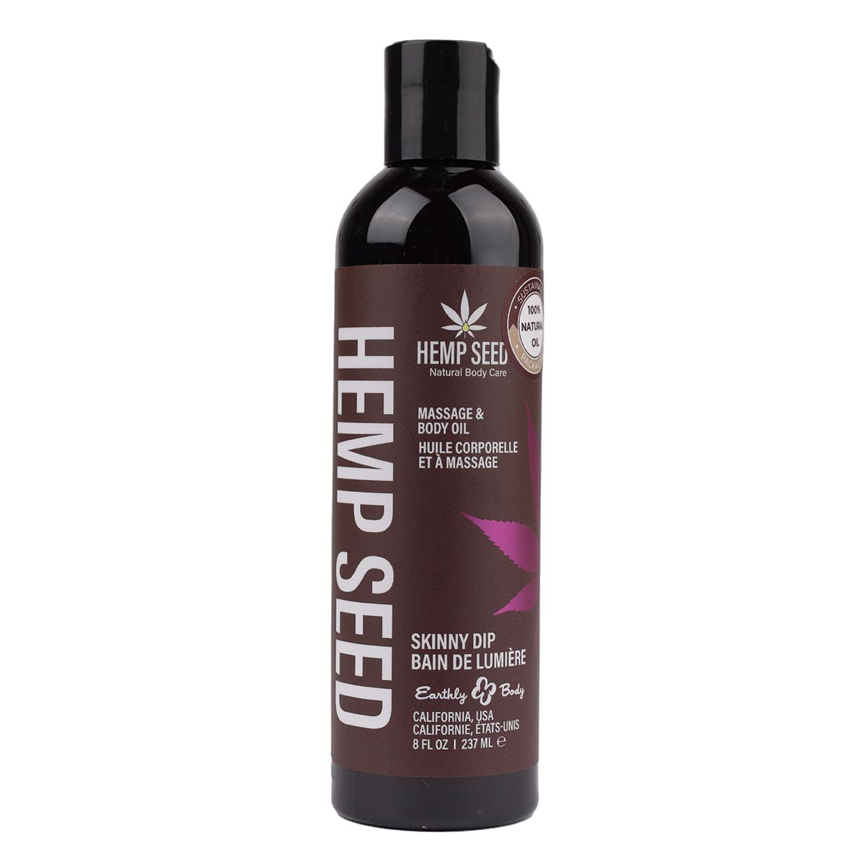 Hemp Seed Massage Oil Skinny Dip Scent - 8 oz image