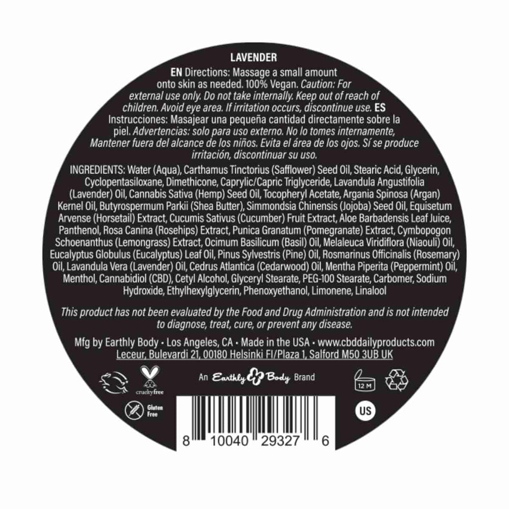 CBD Daily Ultimate Strength Intensive Cream (Lavender, 5 oz.) image 3