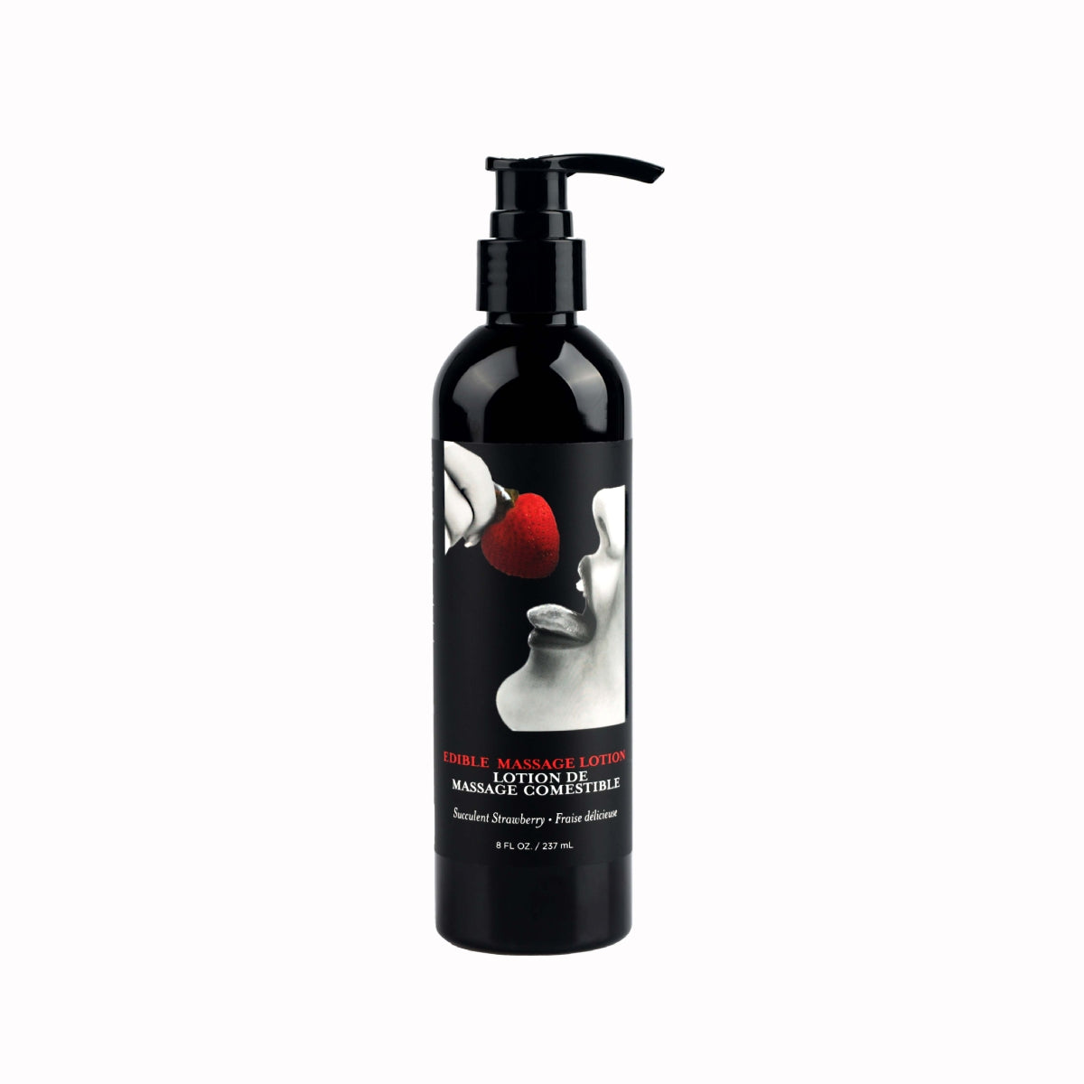Edible Massage Lotion (Strawberry Flavor) - 8 oz image
