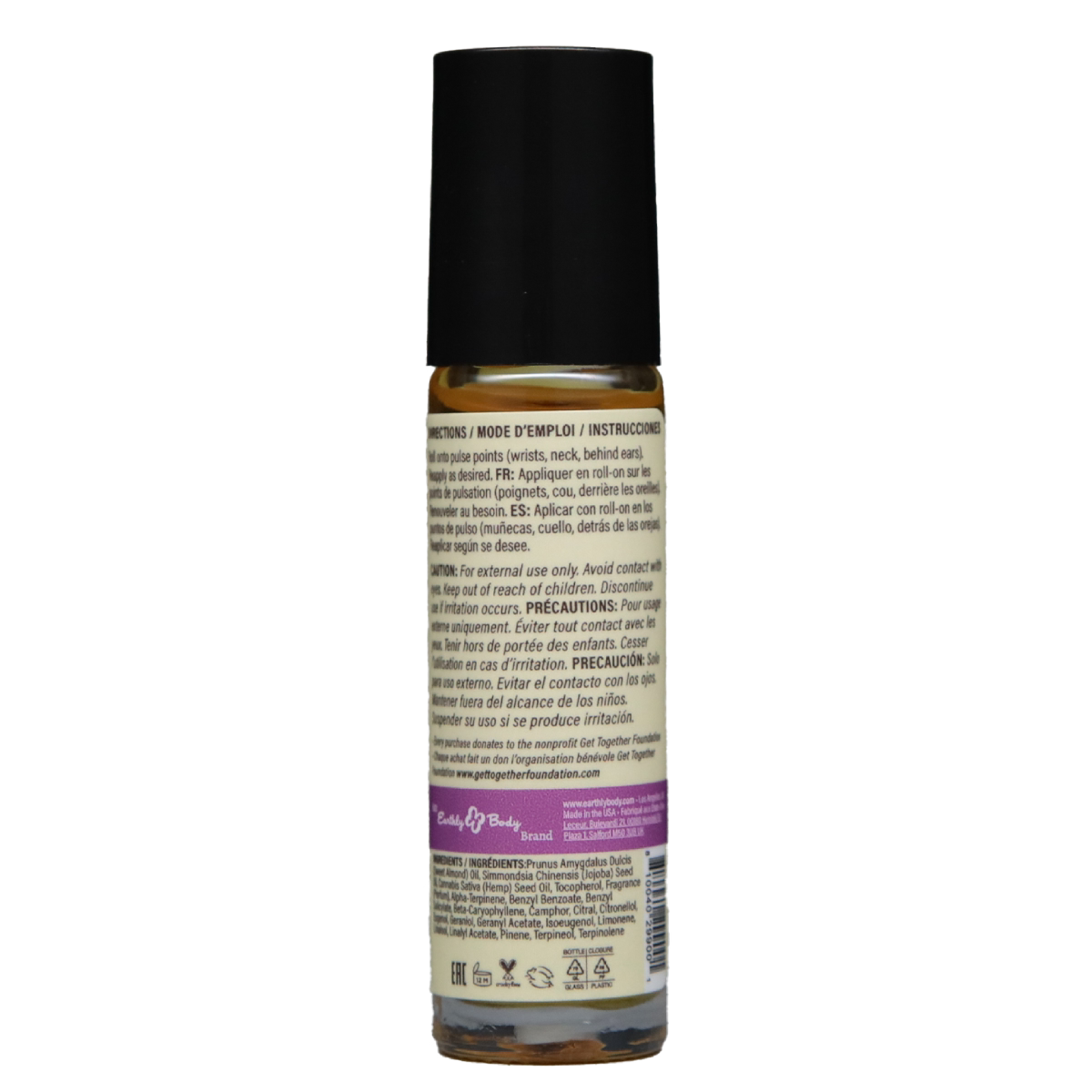 Earthly Body at Night Roll-on Perfume Aphrodisiac Collection Ylang Ylang Lavender 0.34oz / 10ml image 2