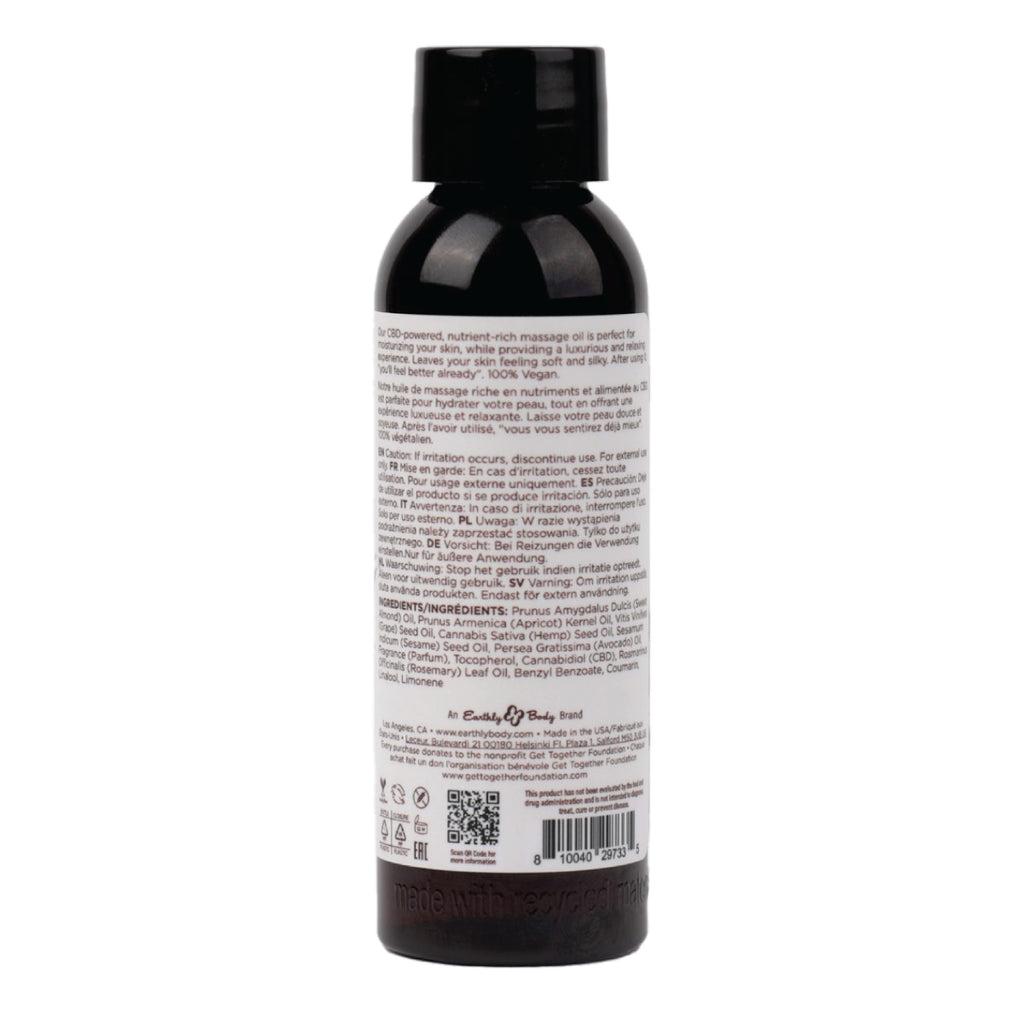 Hemp Seed CBD Relaxing Massage and Body Oil Lavender image 2