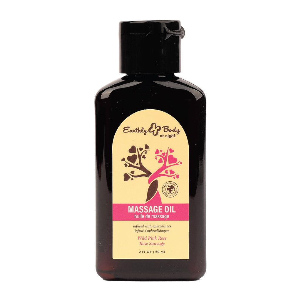 Earthly Body at Night Massage Oil (Wild Pink Rose) - 2 oz image
